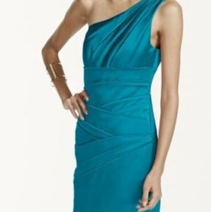 David's Bridal One-Shoulder Dress, Style #85106